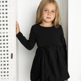 Scarlett Detailed Bubble Dress - Black