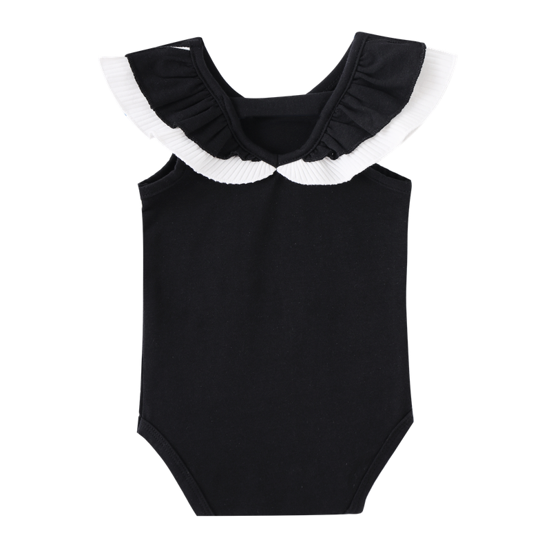 Casey Frill Bodysuit - Black-One-Piece-Cracked Soda