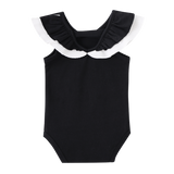 Casey Frill Bodysuit - Black