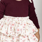 Blossom Ribbed Fleece Bodysuit Dress
