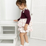 Blossom Ribbed Fleece Bodysuit Dress