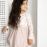 Blossom Print/Grape Bubble Dress
