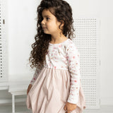 Blossom Print/Grape Bubble Dress