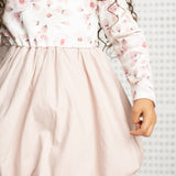 Blossom Print/Grape Bubble Dress
