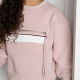 Blossom Front Pocket Crew - Grape