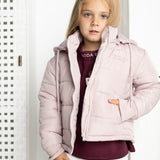 Blossom Puffer Jacket - Grape