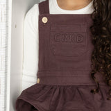Blossom Plum Denim Pinafore