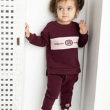 Blossom Crew & Pant Set - Plum