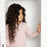 Blossom Ribbed Fleece Top - Grape