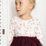 Blossom Print/Plum Layered Tutu