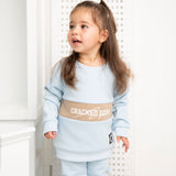 Vienna Detailed Crew Set - Powder Blue