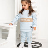 Vienna Detailed Crew Set - Powder Blue