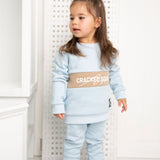 Vienna Detailed Crew Set - Powder Blue