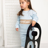 Vienna Detailed Crew Set - Powder Blue