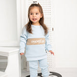 Vienna Detailed Crew Set - Powder Blue
