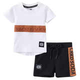 Brock 2pce Set -White/Black