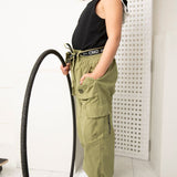 Brooklyn Casual Pants with Belt - Khaki