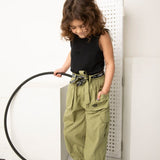 Brooklyn Casual Pants with Belt - Khaki