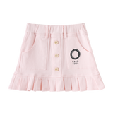 Brooke Detailed Denim Skirt - Pink