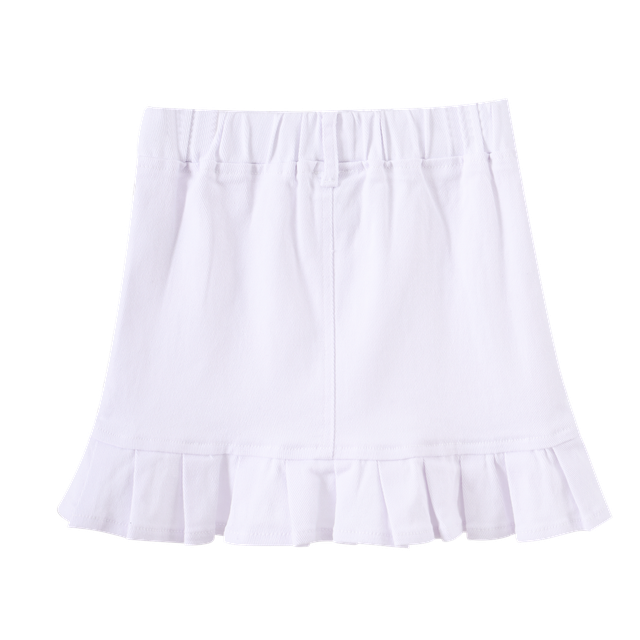 Brooke Detailed Denim Skirt - White-Jeans-Cracked Soda