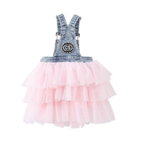 Brooke Pinafore Tutu - Blue/Pink