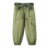 Brooklyn Casual Pants with Belt - Khaki