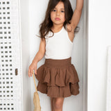 Skylar Skirt & Cream Tank Set-Cracked Soda