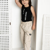 Ebony CS Detailed Cargo Pant - Sand