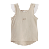 Casey Frill Top - Beige