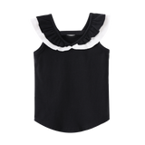 Casey Frill Top - Black