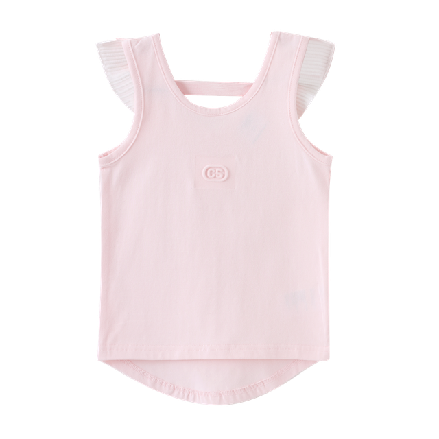 Casey Frill Top - Soft Pink-T-Shirts-Cracked Soda