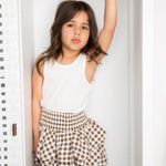 Skylar Check Skirt & Tank Set-Cracked Soda