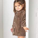 Harper Denim Dress - Denim Brown