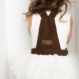 Victoria Pinafore - Mocha/White