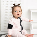 Cleo Detailed Frill Romper - Pink
