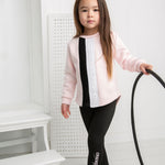 Cleo Detailed Crew and Legging Set-Cracked Soda