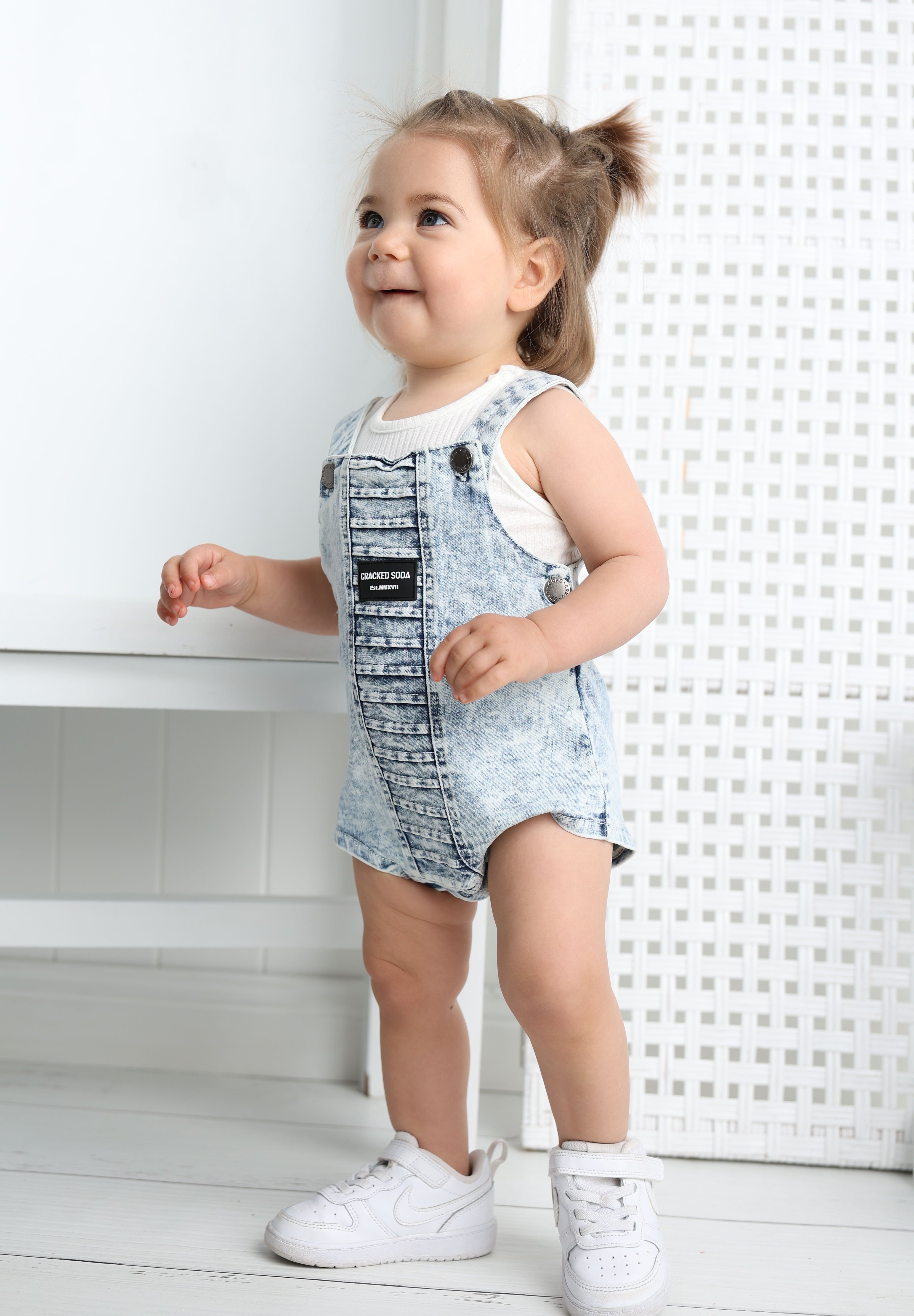 CS Summer Overalls - Denim Blue-Clothing-Cracked Soda