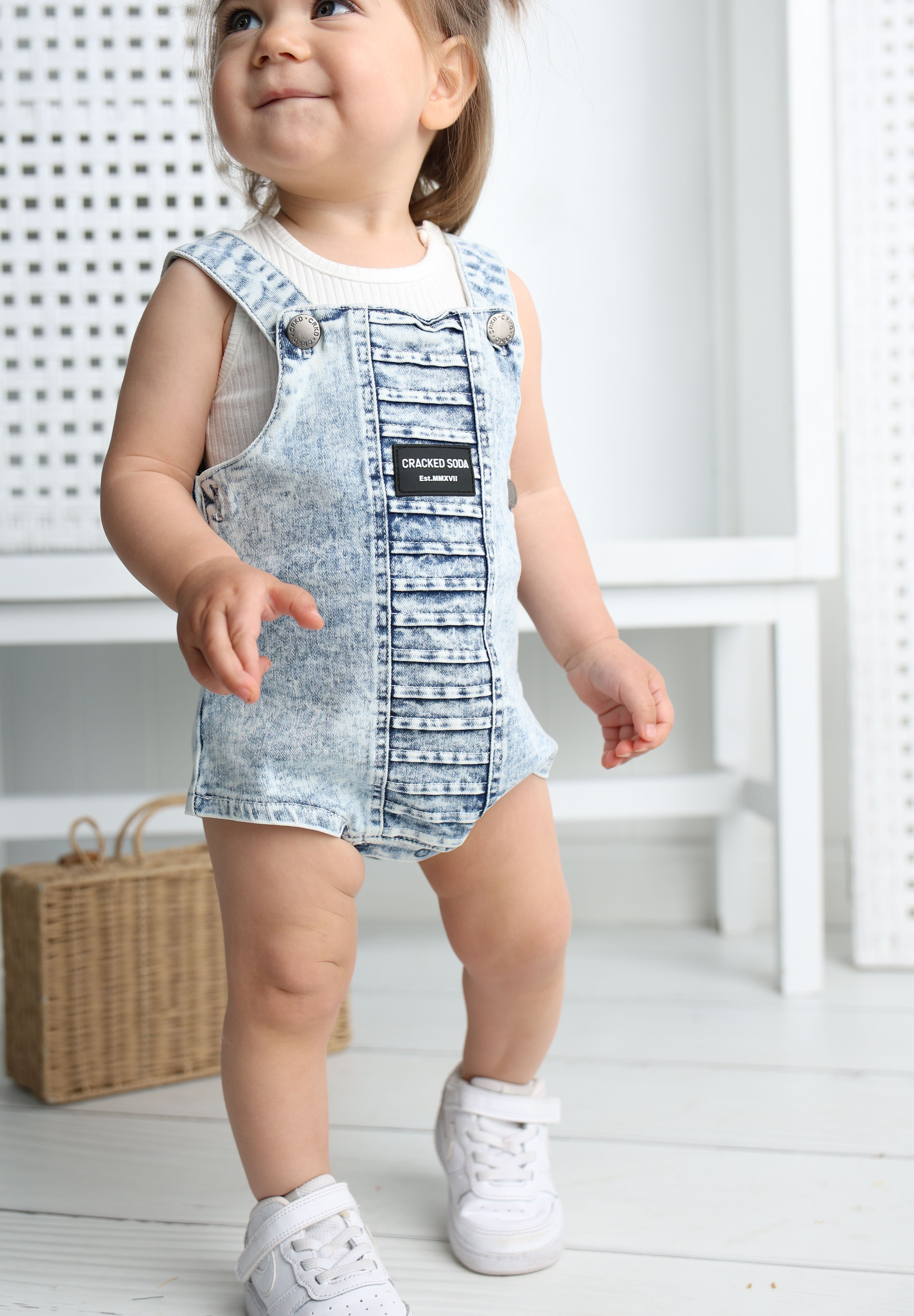 CS Summer Overalls - Denim Blue-Clothing-Cracked Soda