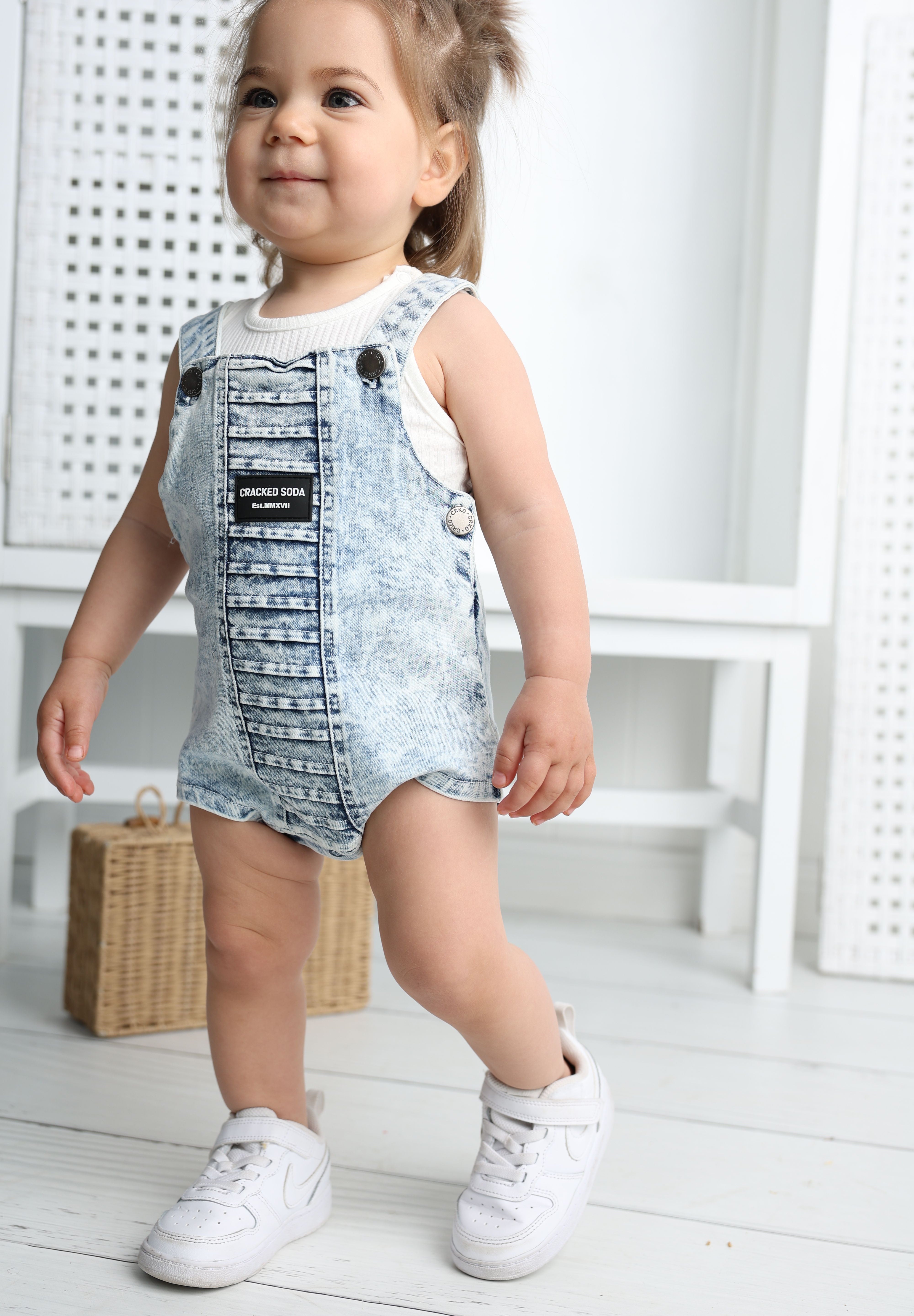CS Summer Overalls - Denim Blue-Clothing-Cracked Soda