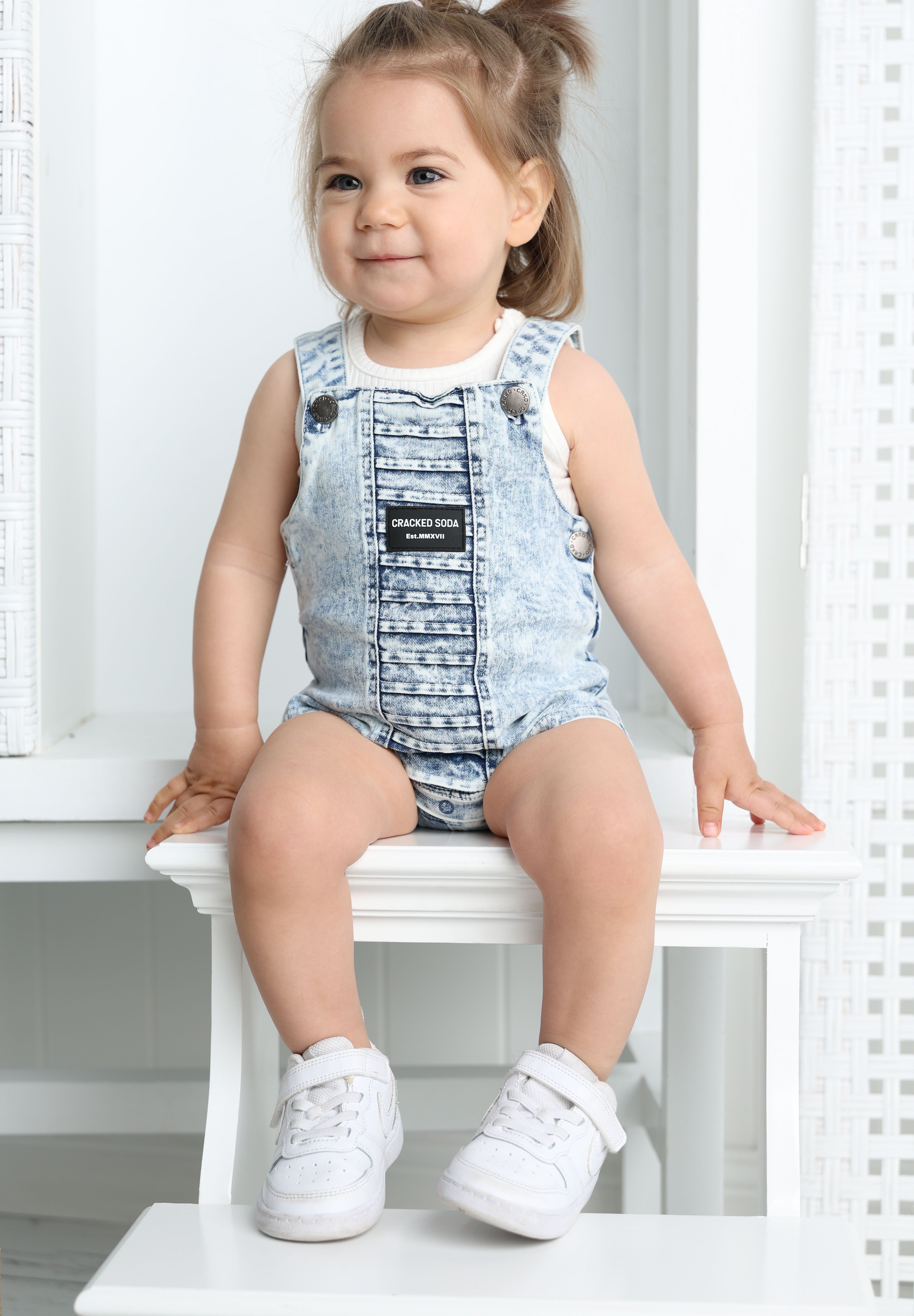 CS Summer Overalls - Denim Blue-Clothing-Cracked Soda