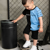 Darcey CS Tee - Black/Blue