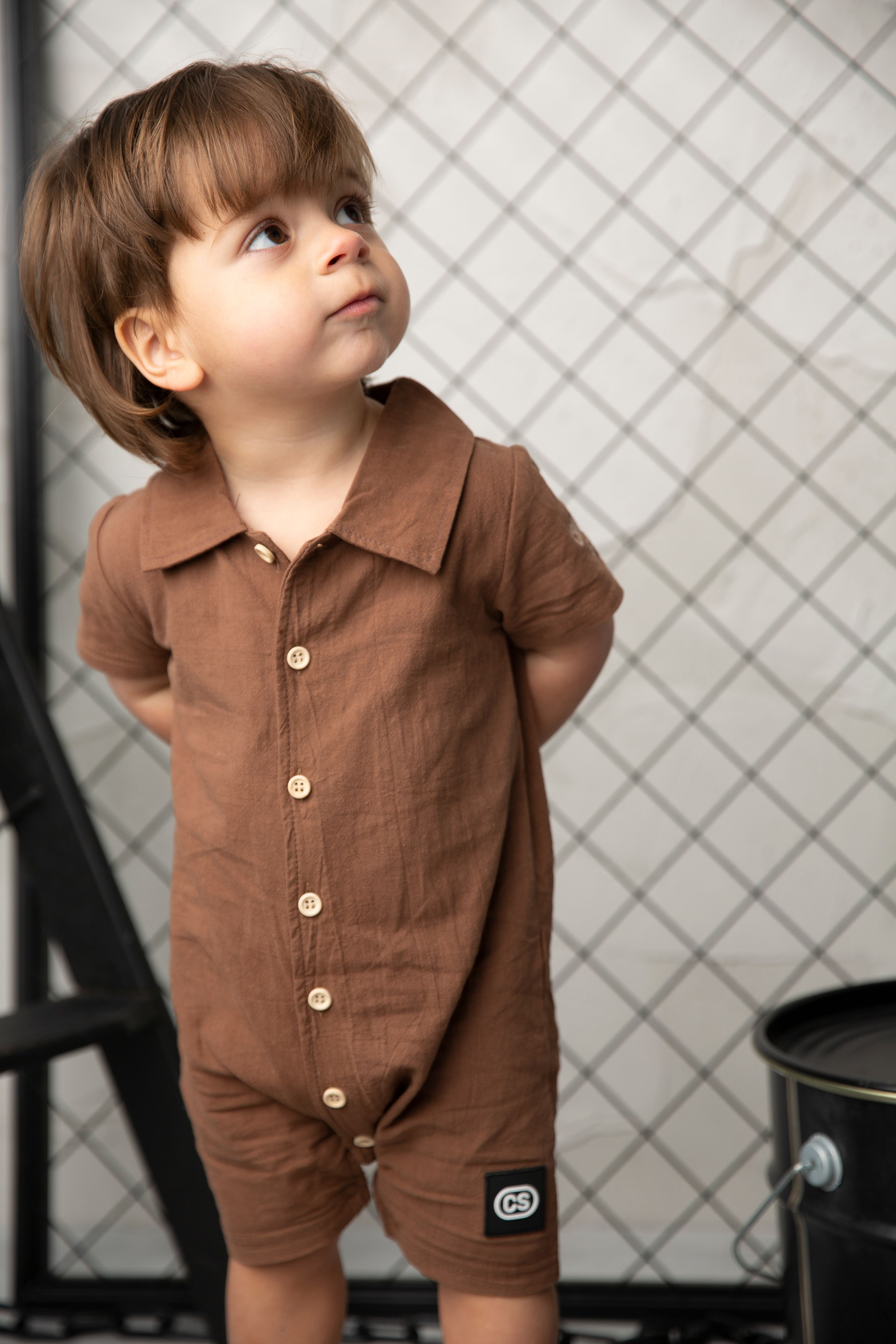 Dash Linen Romper - Mocha-Clothing-Cracked Soda