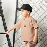 Dash Waffle Scoop Tee - Mocha-Clothing-Cracked Soda