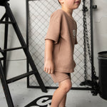Dash Waffle Tee - Mocha-Clothing-Cracked Soda
