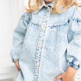 Harper Denim Dress - Denim Blue