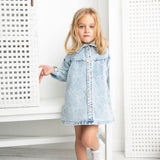 Harper Denim Dress - Denim Blue