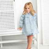 Harper Denim Dress - Denim Blue