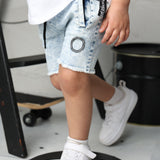 Taj Denim Shorts - Blue