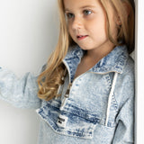 Willow Detailed Dress - Denim Blue