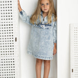 Willow Detailed Dress - Denim Blue